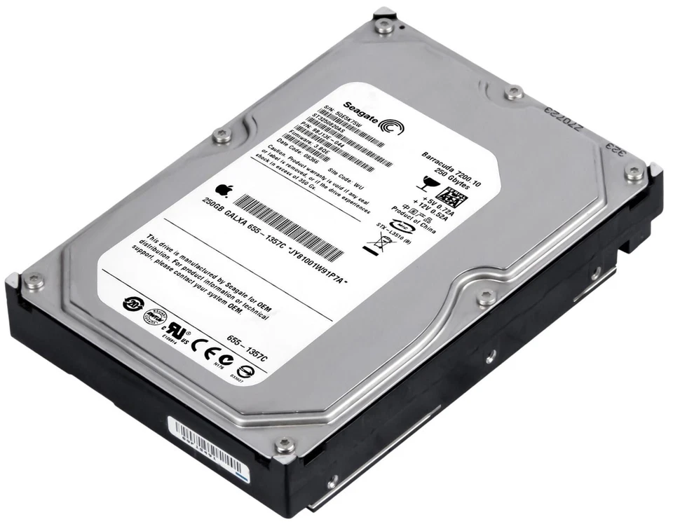 Hard Drive APPLE 655-1357C ST3250820AS 250GB 7200RPM 8MB SATA II 3.5" Inch - Image 3 of 3
