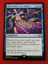 1x How Is This a Par Three?! | Unfinity | MTG Magic Cards