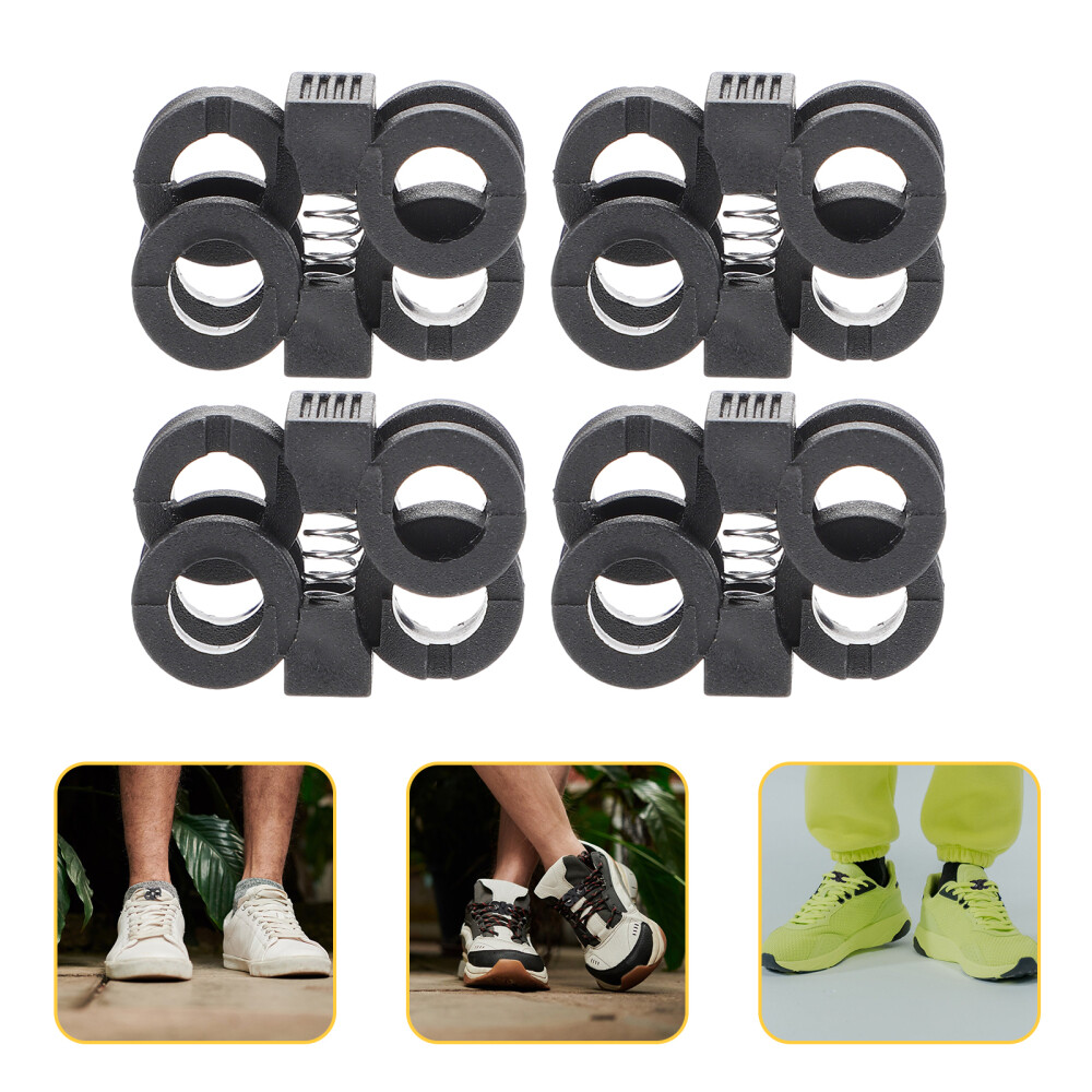 30 Pcs Stretch Laces for Sneakers Shoelace Connectors Buckle eBay