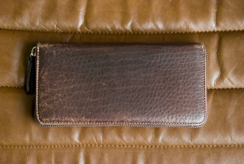 COACH Brown Cowhide Leather Zip-Around Long Wallet - Picture 3 of 7
