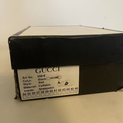 Scarpe da ginnastica GUCCI ACE BEE taglia UK 11 con scatola e ricevute originali - Foto 22 di 24