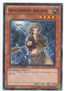 Amazoness Archer - GLD3-EN003 - Common - Limited Edition x3 - Near Mint
