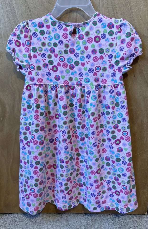 Vestido Rosa con Corazones para Niña Talla 6X de J. Caqui Niños Foto 4 de 4