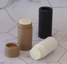 100 tubos de bálsamo labial .25 oz 7 g - Contenedor de cosméticos push-up de cartón de papel Kraft