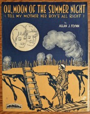 Vintage Sheet Music - Oh Moon Of The Summer Night - Allan Flynn 1918 b