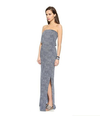 NWOT Joie Dalila Printed Strapless Maxi Dress in Dark Navy Size L / Large |  eBay