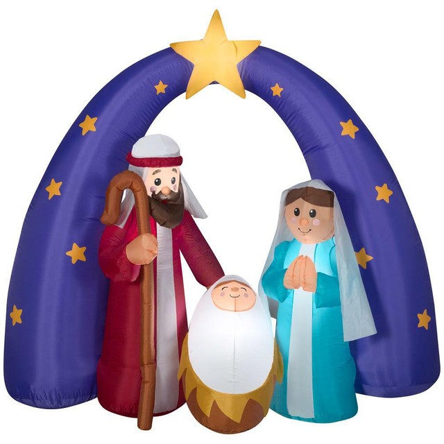 christmas nativity blow up