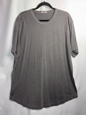 Buck Mason T Shirt Mens XL Grey Curved Hem Short Sleeve Cotton Made USA flaw