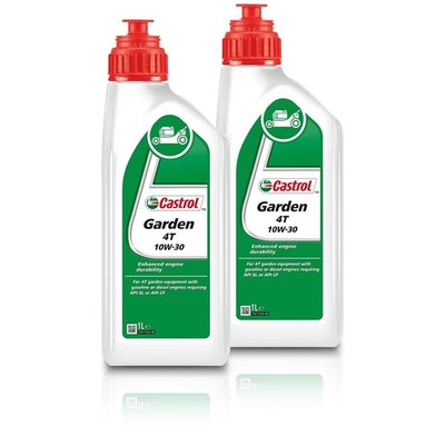 2x 1 L LITER CASTROL GARDEN 4T 10W-30 4-TAKT GARTEN MOTOR-ÖL MOTOREN-ÖL