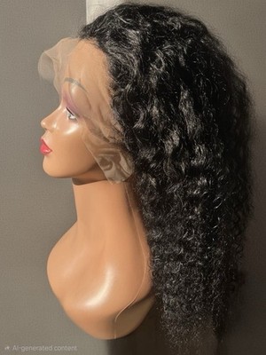 300% Density 13*4 Full Frontal Lace Tight Water Wave Wig 16 Inches Water Wave