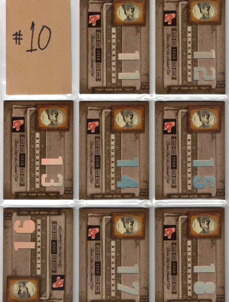 Donruss Biography Babe Ruth 2005 juego de jonrones #1-162 como nuevo tarjetas nítidas ¡Leer!! Foto 2 de 4