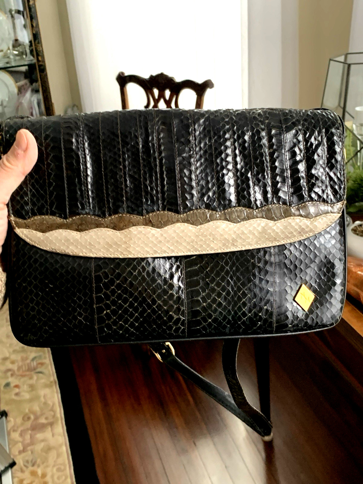 Rare Vintage Neiman Marcus Python Snake Crossbody… - image 10