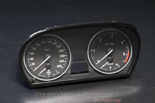 9146746 Diesel Tacho Kombiinstrument 260km/h OEM BMW 3er E91 330d NUR 83.472km