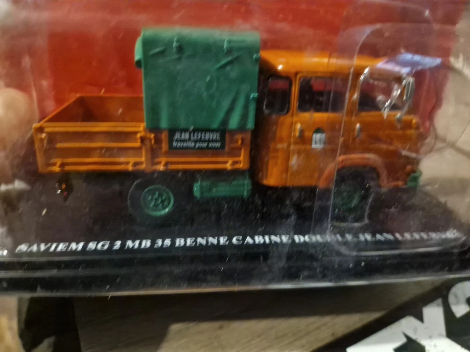 RENAULT SAVIEM SG 2 MB 35 BENNE CABINE DOUBLE 1970- 1/43 Camion Utilitaire UTR52 - Photo 3/4