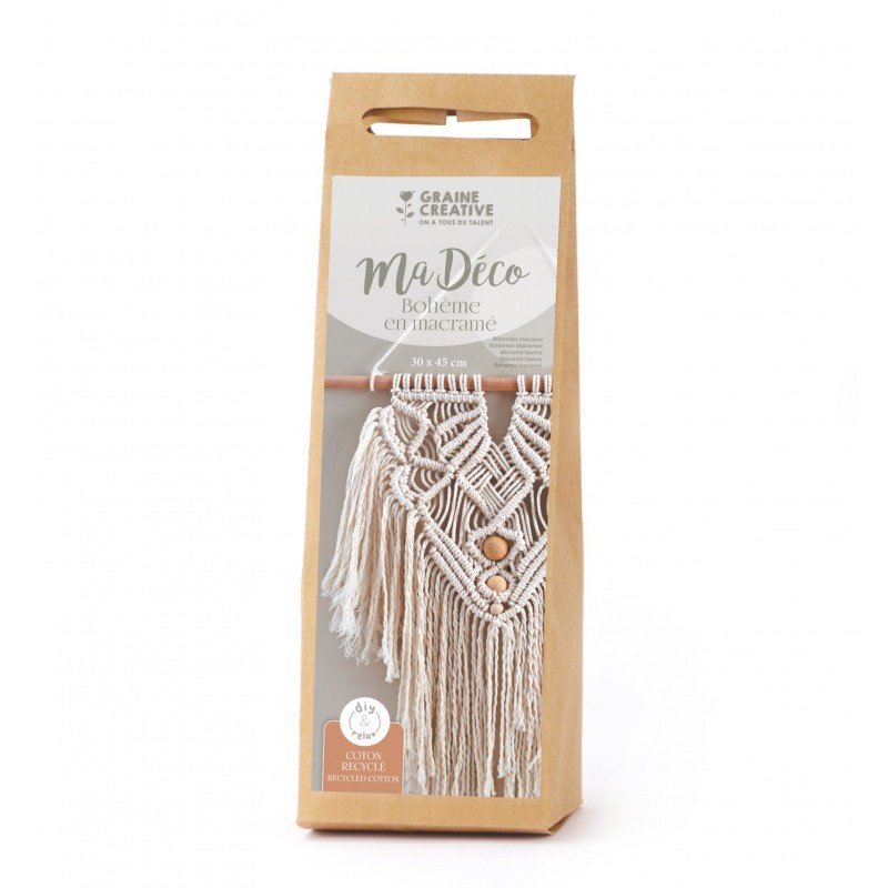 Kit macramé bohème décoration murale facile pour débuter sans se tromper