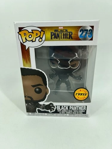Funko Pop Black Panther #273 Marvel Limited Chase Edition Vinyl With Protector
