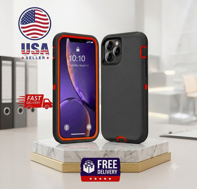 Heavy Duty Shockproof Armor Phone Case For iPhone 16 15 14 13 12 11 X XR XS