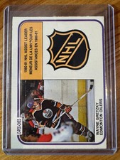1981-82 O-Pee-Chee #383 Wayne Gretzky EX Assist Leaders!! Great Condition OPC