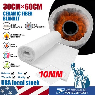 Thickness 0.4 inch Ceramic Fiber Insulation Blanket Heat Resistant Up to 2500°F