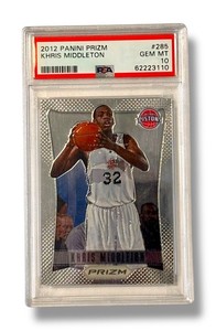 2012-13 Panini 1st Edition Prizm Khris Middleton #285 Rookie RC PSA 10 Gem Mint