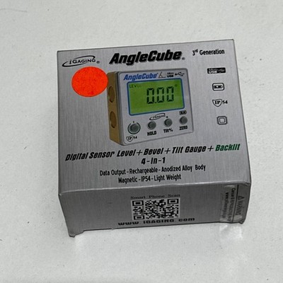 iGaging Angle Cube Digital Angle Protractor Gauge 3rd Gen