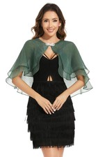 Women's Sheer Tencel Shawls and Wraps for Evening Dresses Soft Wedding Cape L...