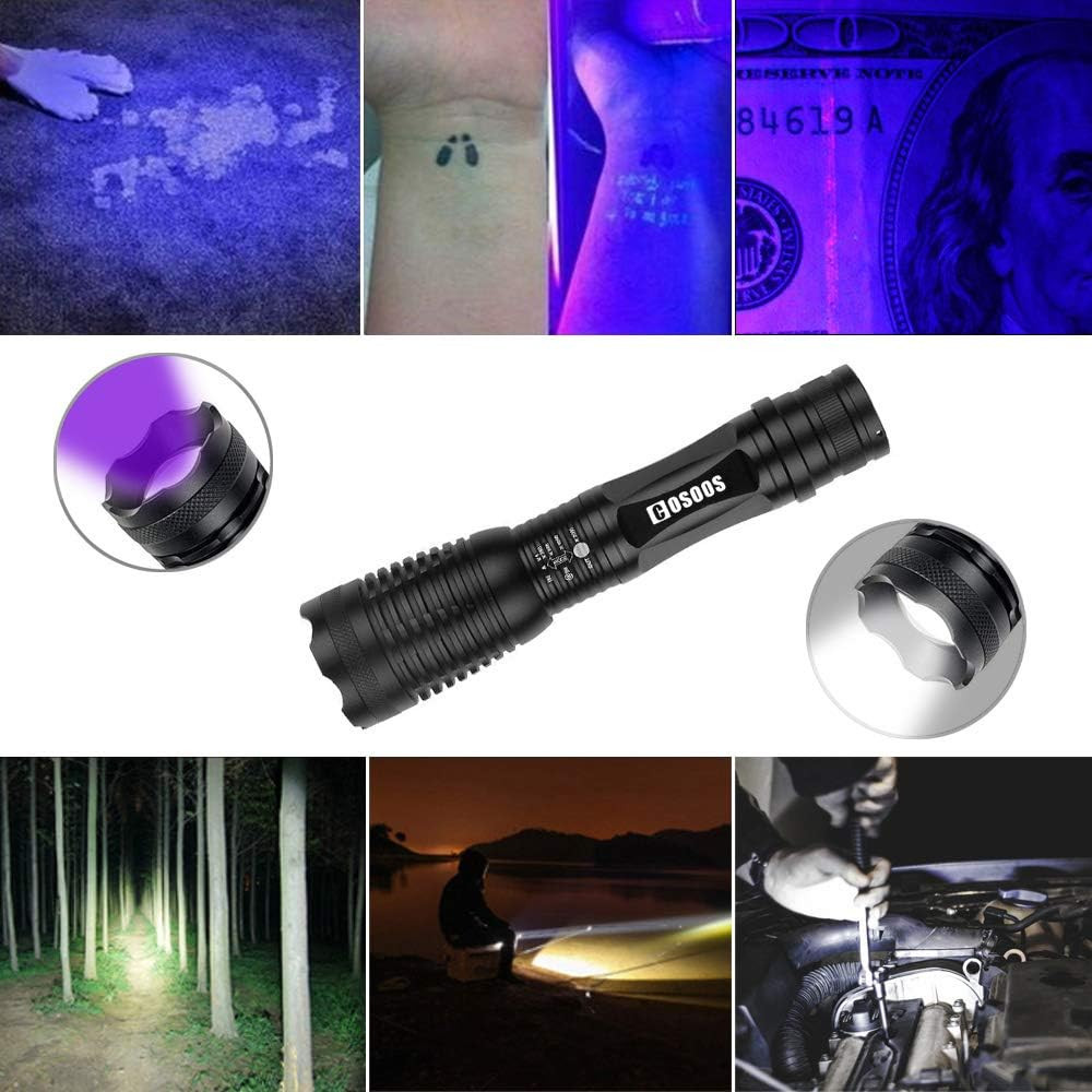 Cs-Uv Flashlight lot de 2 lampes UV pour détecter l'urine de chat - 2