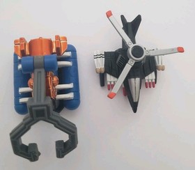 Galoob Micro Machines Set of 2 Attach Helicopter and Deep Sea Hunter Crane