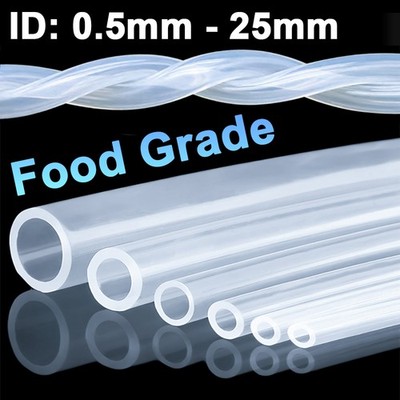 Peristaltic Pump Clear Silicone Tube Food Grade ID 0.5mm-25mm Soft Hose Pipe