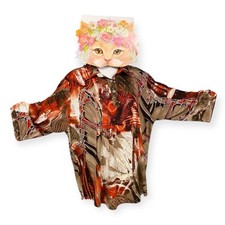 1970s BUTTERFLY RHINESTONE DISCO SHIRT GLAM ROCK BOHO VINTAGE WHIMSICAL MAGICAL