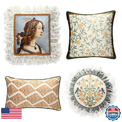 Patdrea Designer Vintage Throw Pillow Coversluxury Soft Dutch Velvet Pillows