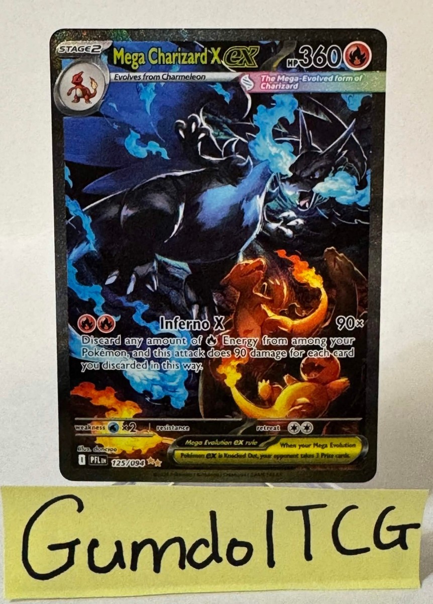 Mega Charizard X ex SIR 125 | Mystery Chase Pack -5 Guaranteed