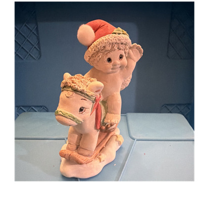 Dreamsicles Jingle Bell Rock Angel Christmas Resin Figurine 1998 Signed Kristin