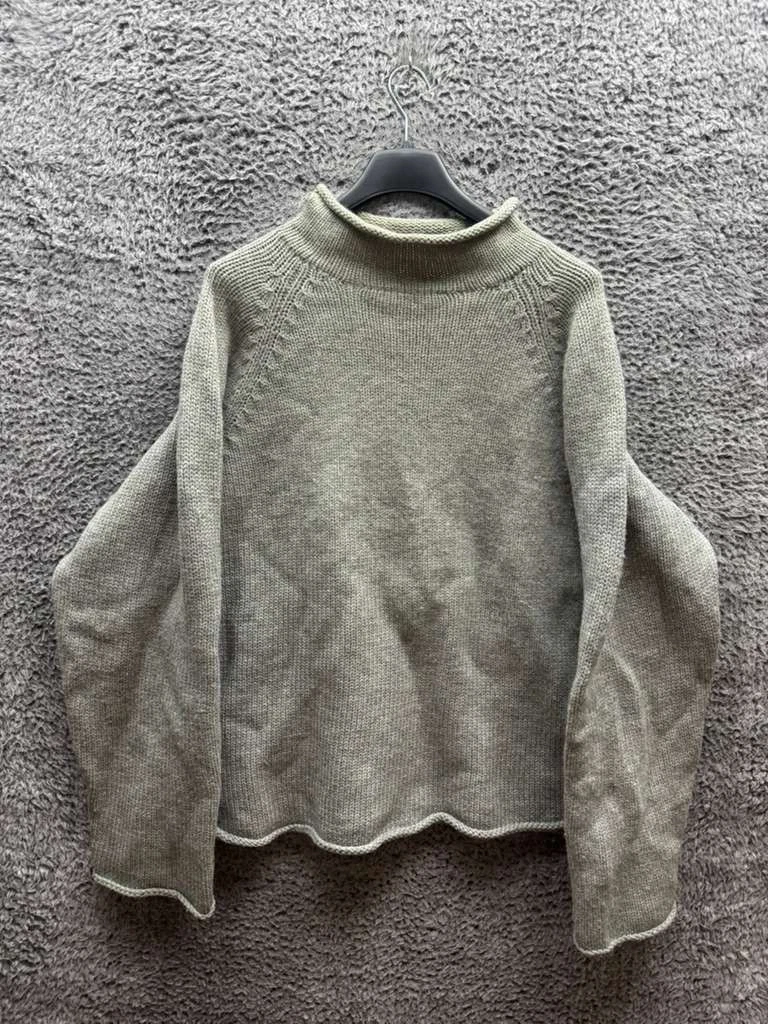 Vintage Peruvian Trading Co. Knitted Wool Pullover Sweater Gray Mens Size L/XL