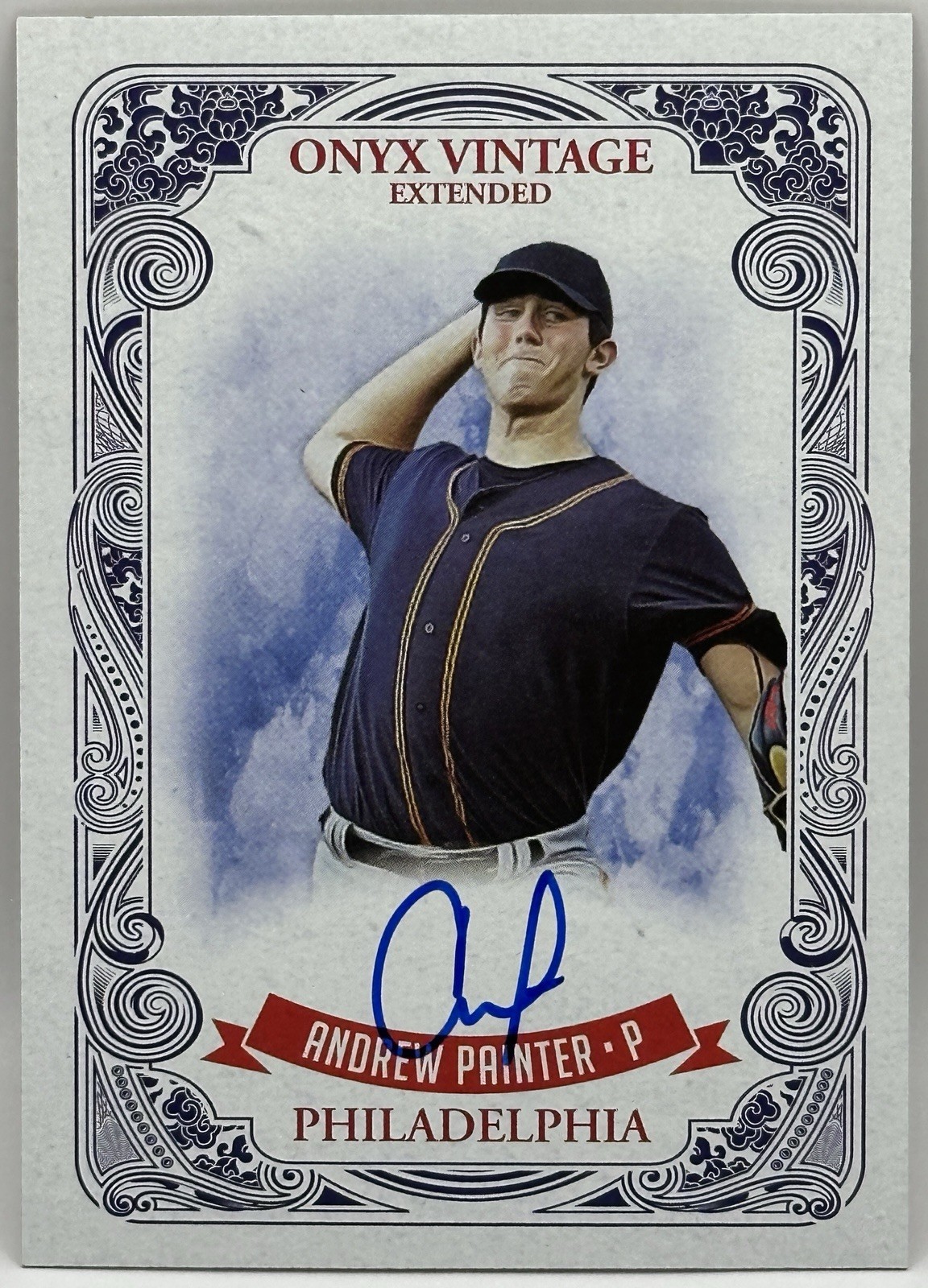 2021 Onyx Vintage Extended - Andrew Painter #EAAP Blue Ink Autographs /400 (AU,
