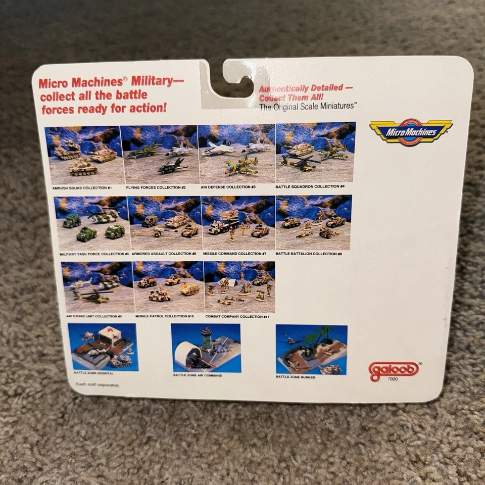 VTG 1991 Galoob Micro Machines Military Combat Company #11 Sealed Hummer Troops - Image 2 of 4