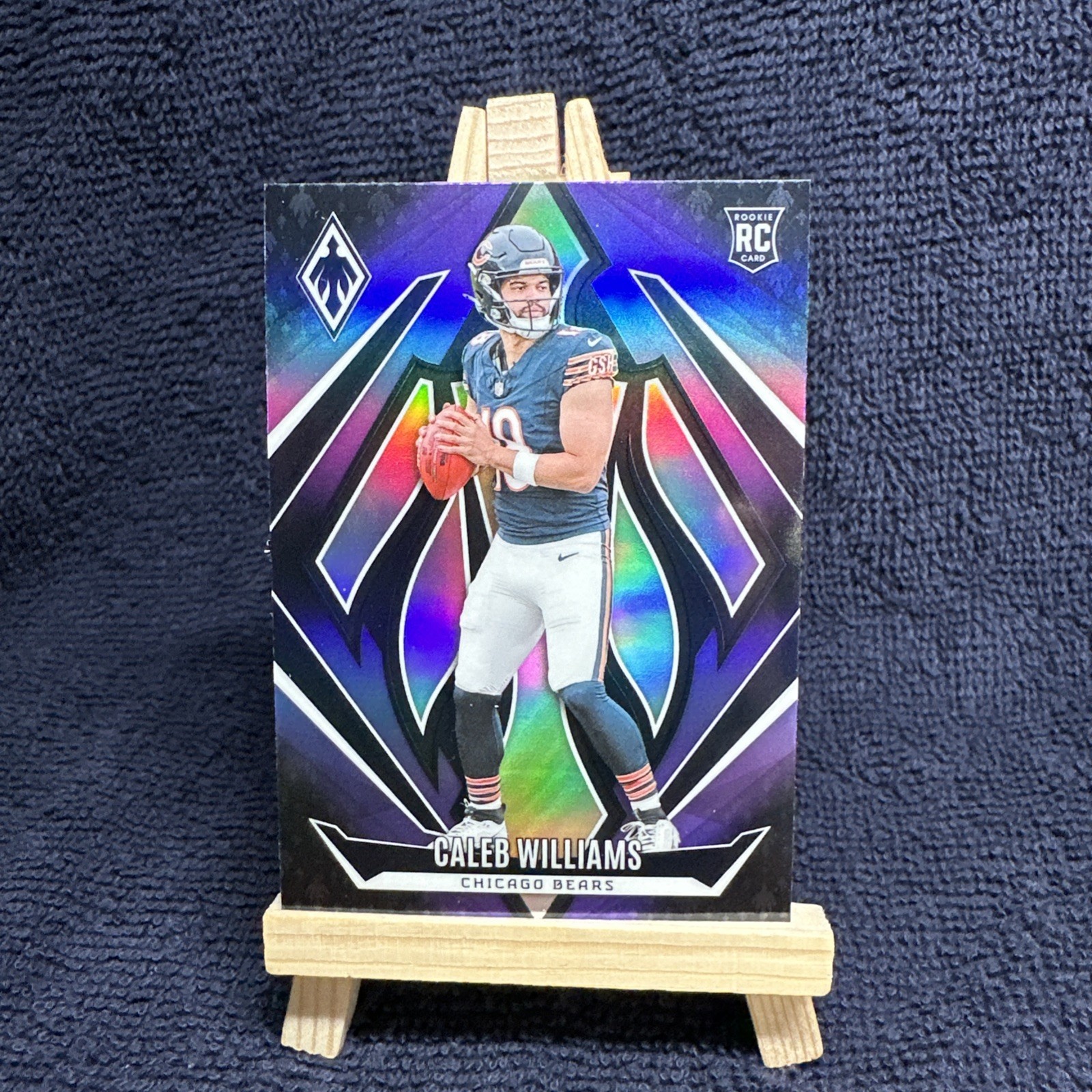 Caleb Williams 2024 Panini Phoenix Purple Fade Rookie RC #151 Chicago Bears