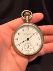 Antique Elgin Pocket Watch 1900s Fahys Ore Silver Case Not Working