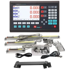 LCD Digital Readout DRO Linear Kit Glass Scales Encodor for 9x42 Bridgeport Mill
