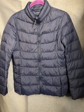 Uniqlo Kids Ultra Light Jacket Child Size 12 Navy Lightweight Puffer