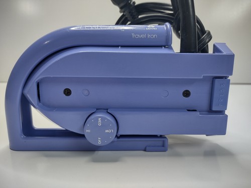 Post Card Travel Iron Sanyei PC50 120/240 Dual Voltage WORKS