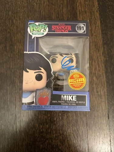 Finn Wolfhard Signed Digital Funko Pop #191 Stranger Things /3000 BECKETT AUTH