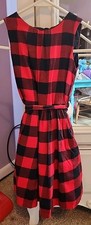 GIRLS RED AND BLACK PLAID DRESS By Carters. Sz. 5T