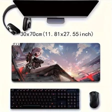 40*90cmLarge animation girl 2D animation game rubber mouse pad, rubber office co