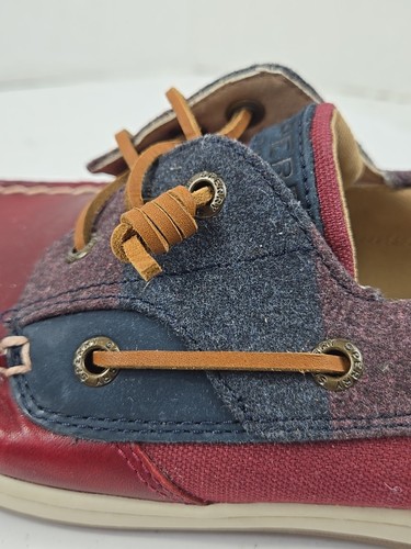Zapato de barco de lana universitario Sperry Songfish para mujer 10 granate azul marino 84410 nuevo sin caja - Imagen 12 de 18