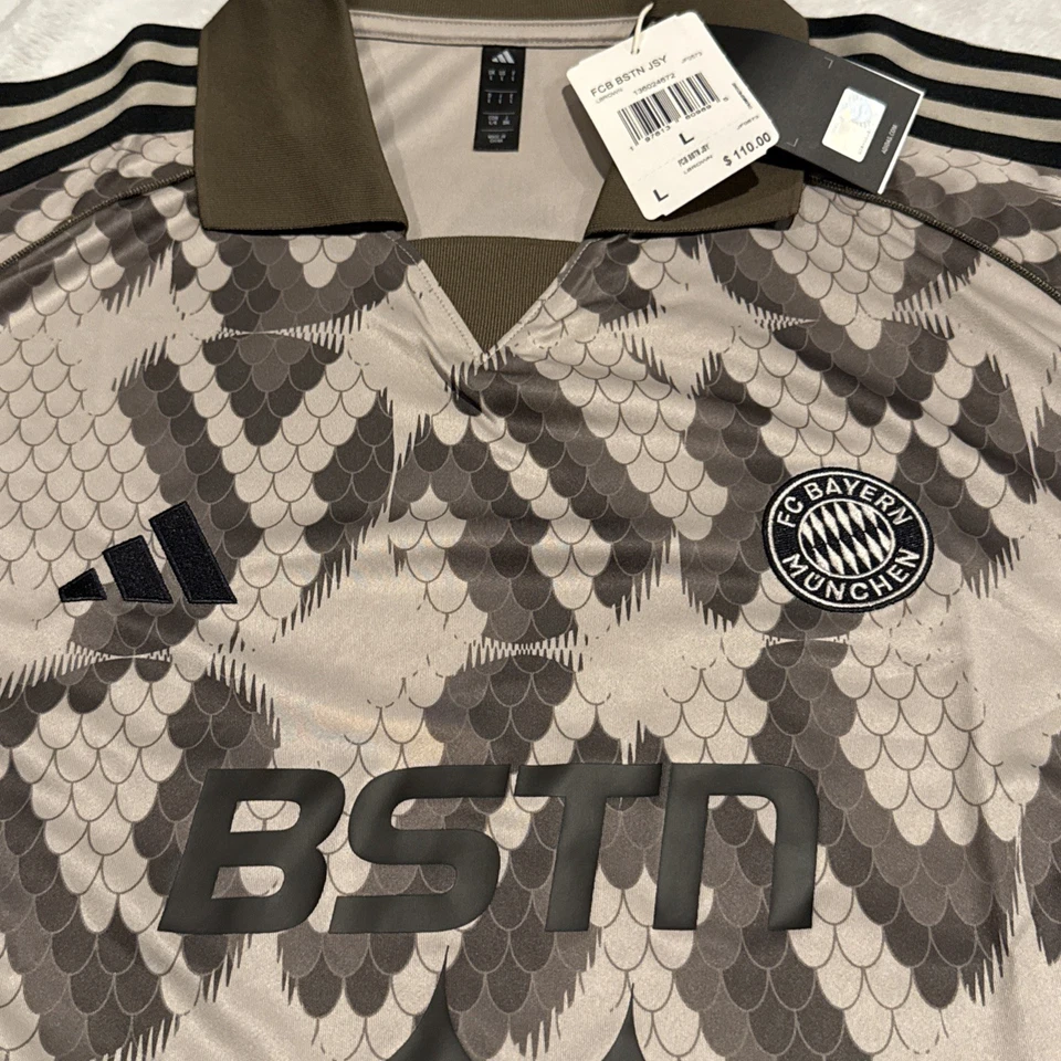 Camiseta de fútbol para hombre Adidas Bayern Munich BSTN 2024-25 marrón grande L Alemania Foto 4 de 4