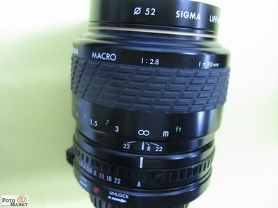 Sigma Macro 1:2,8 / 90 mm für Canon SLR-Kamera AE-1, F1, A1, T90, T70 lens