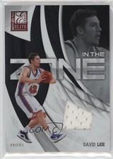 2009-10 Donruss Elite In the Zone Jersey 202/299 David Lee #6 nd3