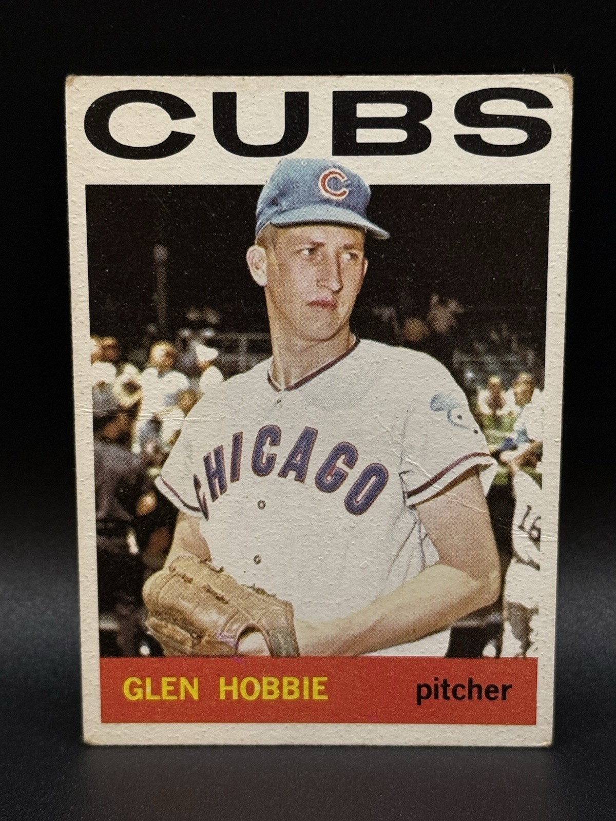 1964 Topps - High # Glen Hobbie #578- Chicago Cubs- Low Grade