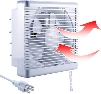 SAILFLO 8 Inch Exhaust Fan 300CFM Wall Window Vent Bathroom Attic Home